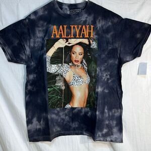Aaliyah Cloud Wash T Shirt Men’s Short‎ Sleeve Crew Neck Size X-Large